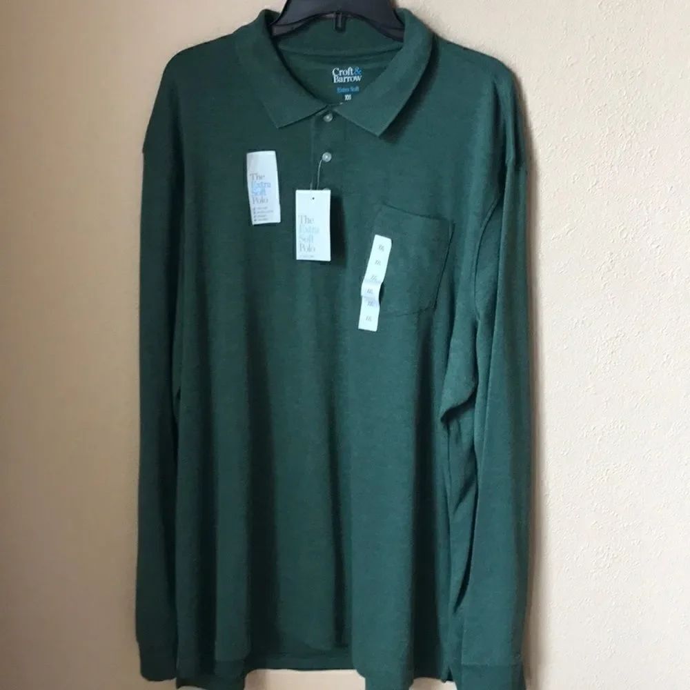 ❤️Men’s Croft & Barrow Extra Soft Polo 2XL